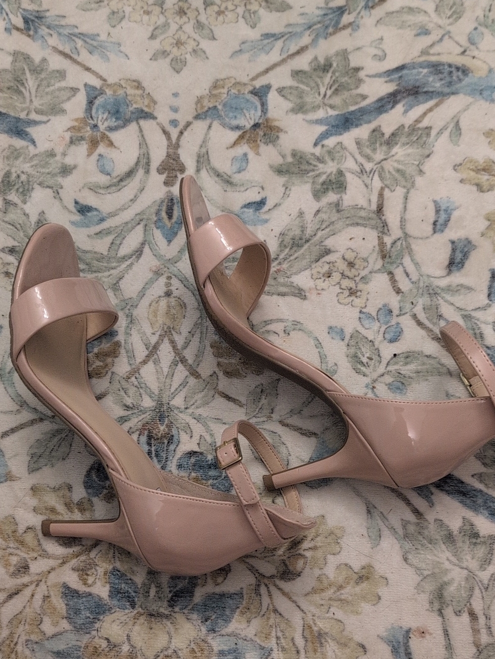 Women's Nordstrom bp Nude Blush Patent Ankle-Strap Heels. 🌷 - Picture 7 of 7